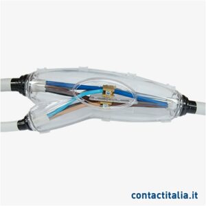 Muffola con Resina Derivata Poliuretanica 200ml + Giunto 2 Uscite